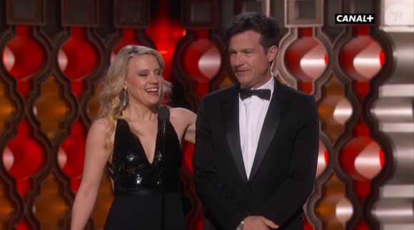 Kate McKinnon et Jason Bateman pendant la cérémonie des Oscars 2017.