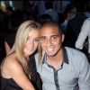 David Trezeguet et sa femme Beatriz (Beatrice) au VIP Room de Cannes en mai 2008.