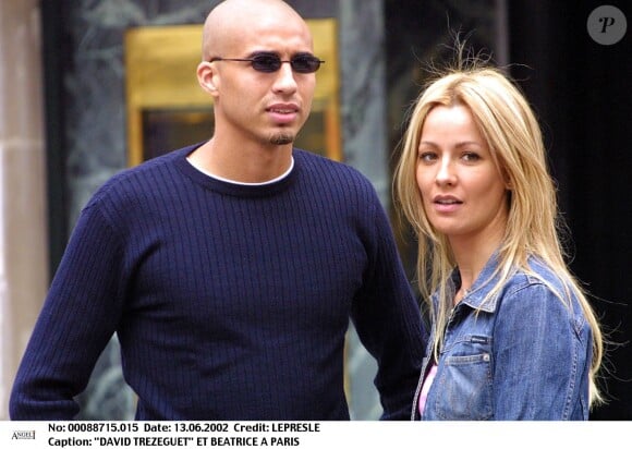 Photo David Trezeguet et sa femme Beatriz Beatrice Paris en