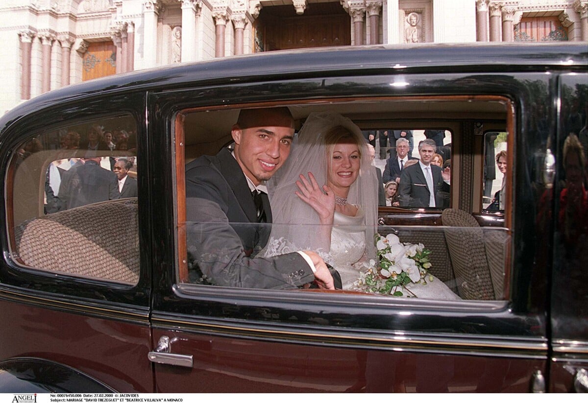Photo : David Trezeguet et Beatriz (Beatrice) Villalba lors de leur ...