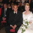  David Trezeguet et Beatriz (Beatrice) Villalba lors de leur mariage en 2000 à Monaco. 