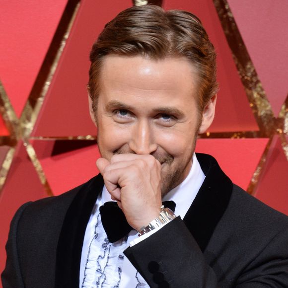 Ryan Gosling sur le tapis rouge des Oscars au Dolby Theatre, Los Angeles, le 26 février 2017.