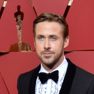 Ryan Gosling sur le tapis rouge des Oscars au Dolby Theatre, Los Angeles, le 26 février 2017.
