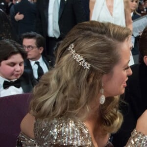Ryan Gosling avec sa soeur Mandi lors des Oscars 2017.