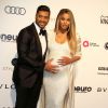 Russell Wilson et sa femme Ciara, enceinte - Soirée Elton John AIDS Foundation 2017 lors de la 89e cérémonie des Oscars à West Hollywood le 26 février 2017.