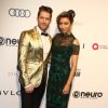 Matthew Morrison et sa femme Renee Puente - Soirée Elton John AIDS Foundation 2017 lors de la 89e cérémonie des Oscars à West Hollywood le 26 février 2017.