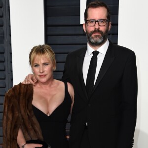 Patricia Arquette et son compagnon Eric White - Vanity Fair Oscar viewing party 2017 au Wallis Annenberg Center for the Performing Arts à Berverly Hills, le 26 février 2017.