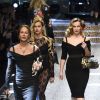 Andrea Dellal, Alice Dellal et Charlotte Dellal au défilé de mode prêt-à-porter automne-hiver 2017/2018 "Dolce & Gabbana" à Milan, le 26 février 2017.