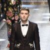 Rafferty Law au défilé de mode prêt-à-porter automne-hiver 2017/2018 "Dolce & Gabbana" à Milan, le 26 février 2017.