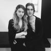 Photo de Thylane Blondeau et Gabriel-Kane Day-Lewis à Milan. Février 2017.