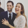 Penn Badgley et Domino Kirke le jour de leur mariage à New York, lundi 27 février 2017