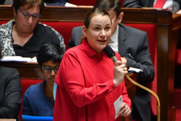 Axelle Lemaire, secrétaire d'Etat chargée du numérique et de l'innovation lors de la séance des questions au gouvernement à l'Assemblée Nationale à Paris, le 7 février 2017.