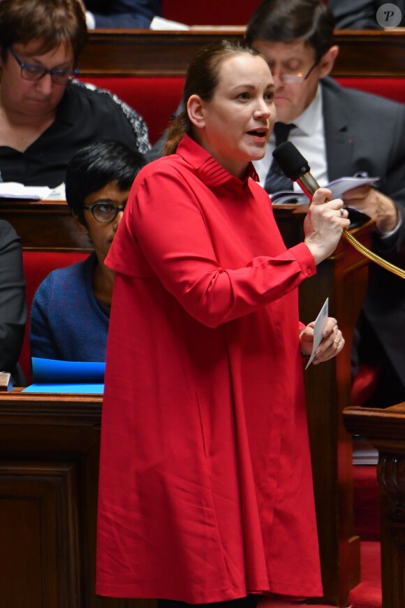 Axelle Lemaire, secrétaire d'Etat chargée du numérique et de l'innovation lors de la séance des questions au gouvernement à l'Assemblée Nationale à Paris, le 7 février 2017.