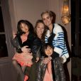 Exclusif - Laura Smet, Laeticia Hallyday et ses filles Jade et Joy - Aftershow apres le concert caritatif de Johnny Hallyday pour l'association de sa femme "La Bonne Etoile", qui vient en aide aux enfants du Vietnam, au Trianon a Paris, le 15 decembre 2013.