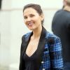 Virgine Ledoyen arrive à l'Hôtel Potocki (siège de la Chambre de Commerce et d'Industrie Paris Île-de-France) pour le défilé de mode "Balmain", collection prêt-à-porter Automne-Hiver 2017-2018. Paris, le 2 Mars 2017.© CVS/Veeren/Bestimage