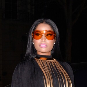 Nicki Minaj arrive au Manko pour l'after-party de Balmain. Paris, le 2 mars 2017.