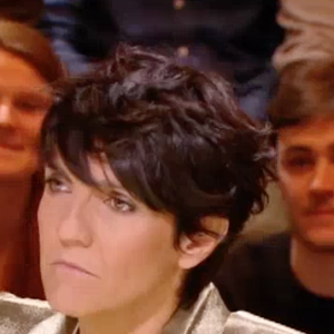 Florence Foresti et son duplex avec Martin Weill dans "Quotidien" sur TMC. Le 1er mars 2017.