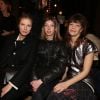 Karin Viard, sa fille Simone Machuel et Céline Sallette - Défilé Isabel Marant, collection automne-hiver 2017-18 à Paris. Le 2 mars 2017.