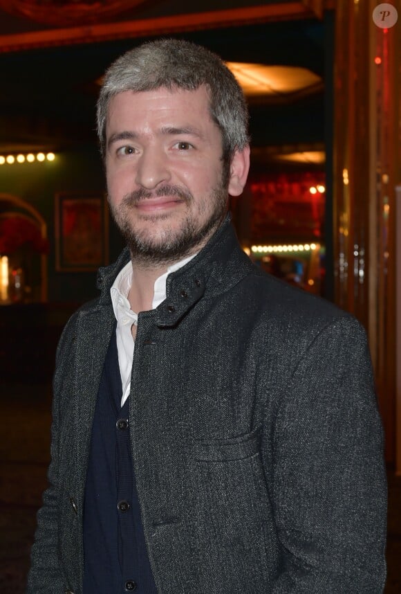 Exclusif - Le chanteur Grégoire à la générale de la comédie musicale Les Choristes au théâtre des Folies Bergère à Paris, France, le 2 mars 2017.