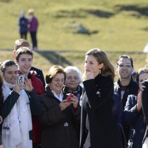 La reine Letizia d'Espagne participait le 1er mars 2017 à Avila à la clôture du congrès sur les femmes et les personnes handicapées.