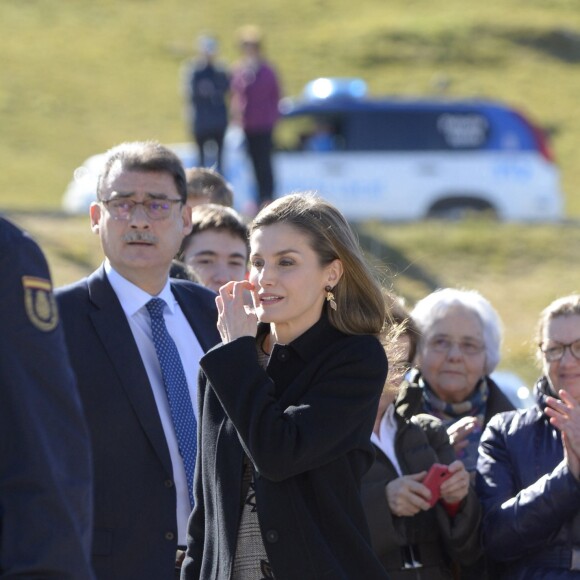 La reine Letizia d'Espagne participait le 1er mars 2017 à Avila à la clôture du congrès sur les femmes et les personnes handicapées.