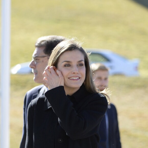 La reine Letizia d'Espagne participait le 1er mars 2017 à Avila à la clôture du congrès sur les femmes et les personnes handicapées.