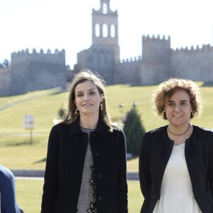 La reine Letizia d'Espagne participait le 1er mars 2017 à Avila à la clôture du congrès sur les femmes et les personnes handicapées.