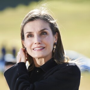 La reine Letizia d'Espagne participait le 1er mars 2017 à Avila à la clôture du congrès sur les femmes et les personnes handicapées.