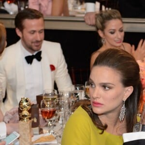 Natalie Portman et son mari Benjamin Millepied - Show lors de la 74ème cérémonie annuelle des Golden Globe Awards à Beverly Hills, Los Angeles, Californie, Etats-Unis, le 8 janvier 2017. © Hfpa Photographer/Avalon/Zuma Press/Bestimage