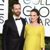 Benjamin Millepied et sa femme Natalie Portman (enceinte) - 74ème cérémonie annuelle des Golden Globe Awards à Beverly Hills. Le 8 janvier 2017