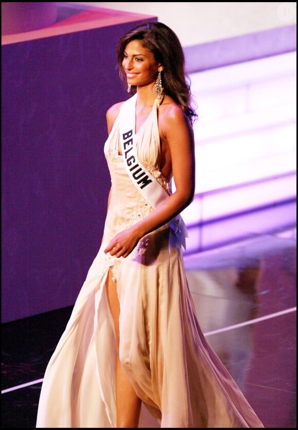Tatiana Silva, ex-Miss Belgique lors du concours Miss Univers 2006.