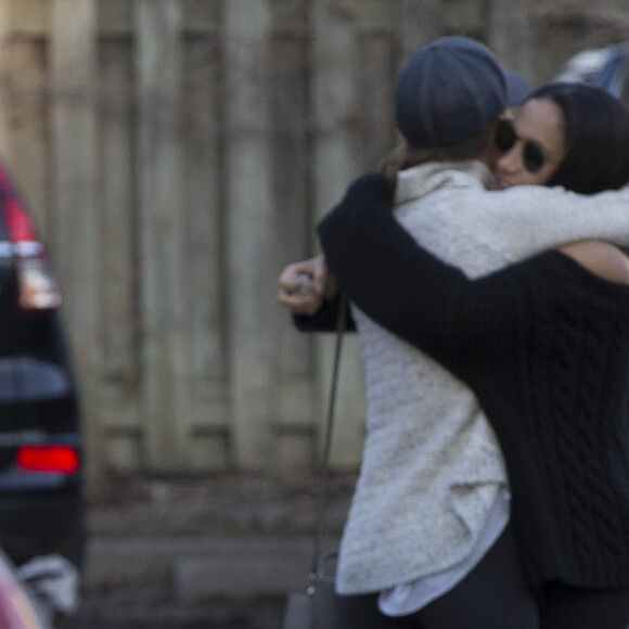 Exclusif- Meghan Markle était de retour à Toronto, le 23 février 2017, prête à reprendre le tournage de la série Suits après de longues semaines avec le prince Harry à Londres.