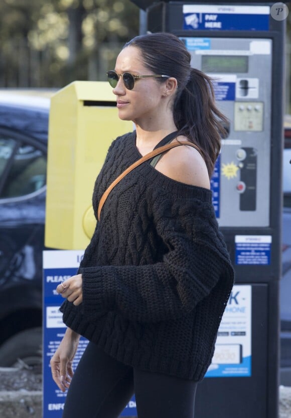 Exclusif- Meghan Markle était de retour à Toronto, le 23 février 2017, prête à reprendre le tournage de la série Suits après de longues semaines avec le prince Harry à Londres.
