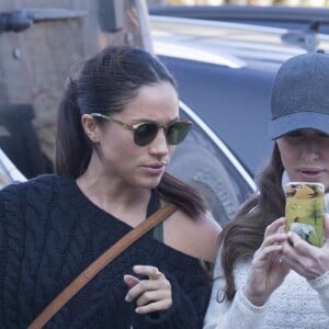 Exclusif- Meghan Markle était de retour à Toronto, le 23 février 2017, prête à reprendre le tournage de la série Suits après de longues semaines avec le prince Harry à Londres.