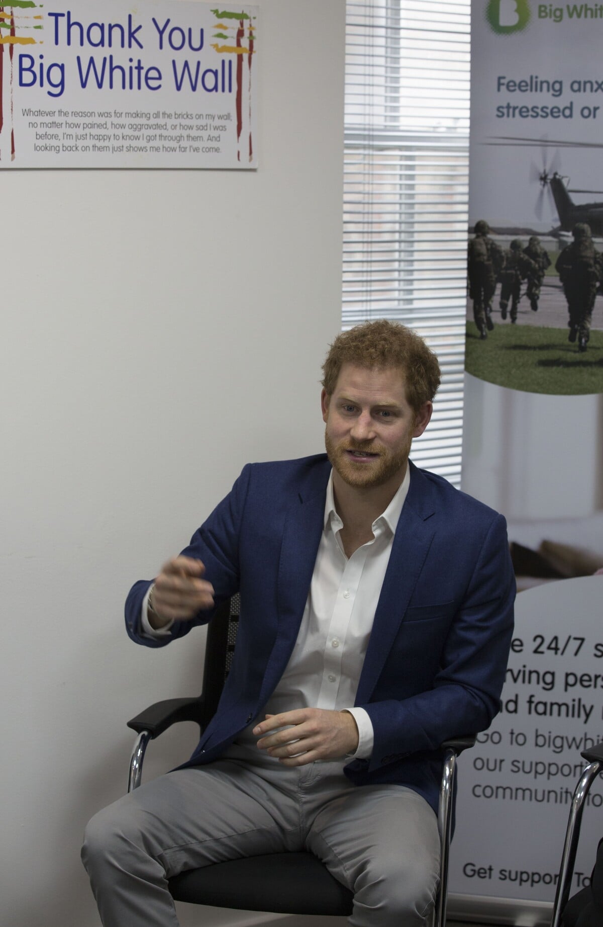 Photo Le prince Harry visite Big White Wall, un service de santé