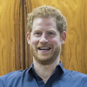 Le prince Harry au centre civique de Gateshead pour un colloque du projet Walking With the Wounded le 21 février 2017.