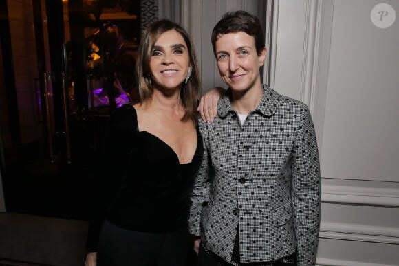 Carine Roitfeld et Sarah Andelman - Soirée de sortie du n°10 de CR Fashion Book et du partenariat du magazine et Hearst Magazine Digital Media au George V. Paris, le 4 mars 2017.