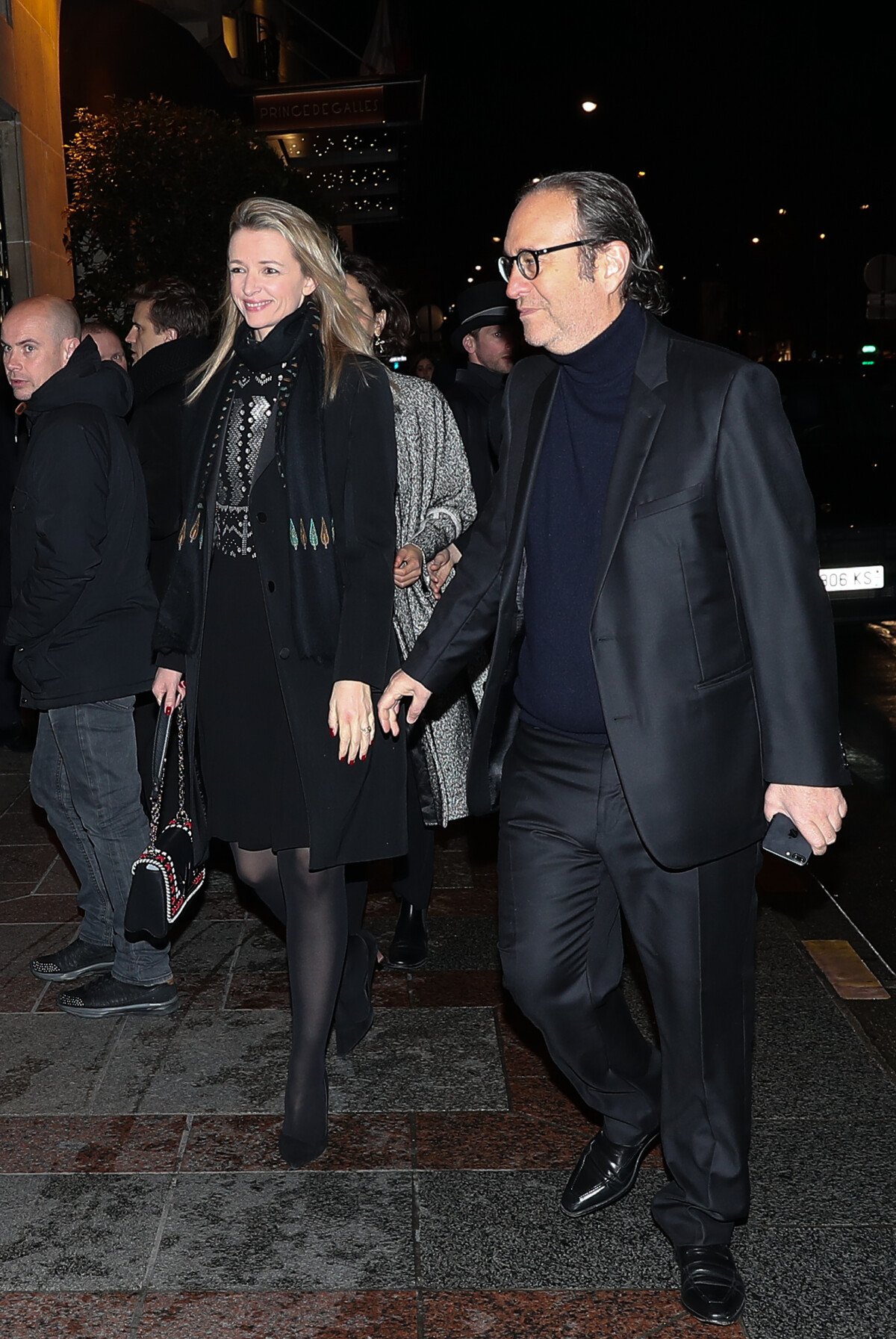 Photo : Delphine Arnault et son compagnon Xavier Niel - Dîner d