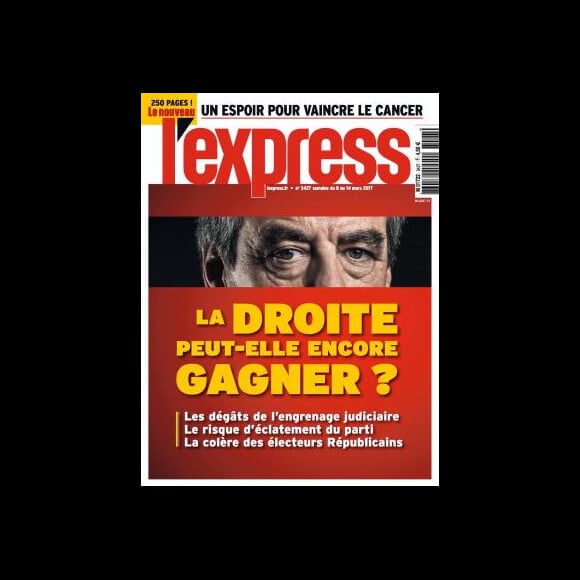 Couverture de "L'Express", numéro du 8 mars 2017.