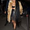 Nicki Minaj arrive au restaurant Lapérouse pour assister au dîner de V Magazine. Paris, le 7 mars 2017.