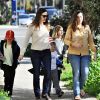 Exclusif - Jennifer Garner se balade avec ses enfants Violet, Seraphina et Samuel dans les rues de Los Angeles, le 3 mars 2017