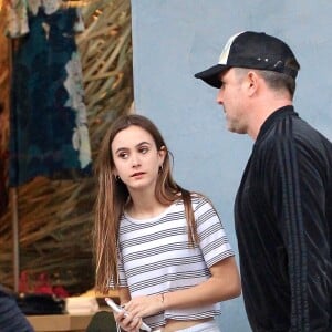 Exclusif - David Arquette fait du shopping avec sa fille Coco Cox-Arquette à The Grove à Hollywood le 20 février 2017.