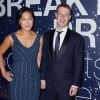 Mark Zuckerberg et Priscilla Chan lors de la 2e cérémonie annuelle des Breakthrough Prize Award à Mountain View, le 9 novembre 2014