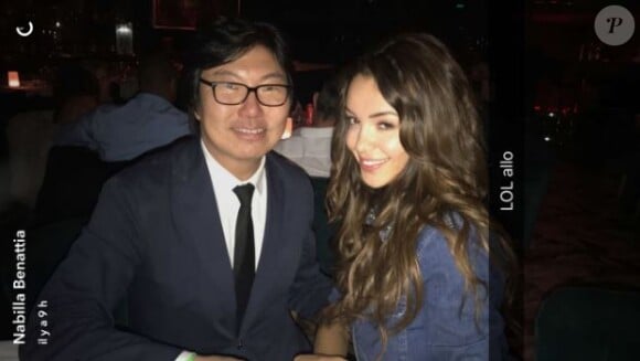 Nabilla a posté cette photo d'elle et de Jean-Vincent Placé sur Snapchat, le 9 mars 2017