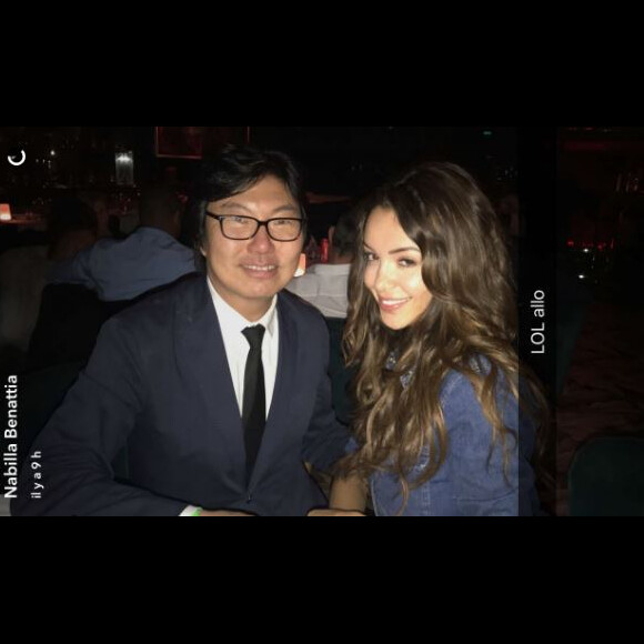 Nabilla a posté cette photo d'elle et de Jean-Vincent Placé sur Snapchat, le 9 mars 2017