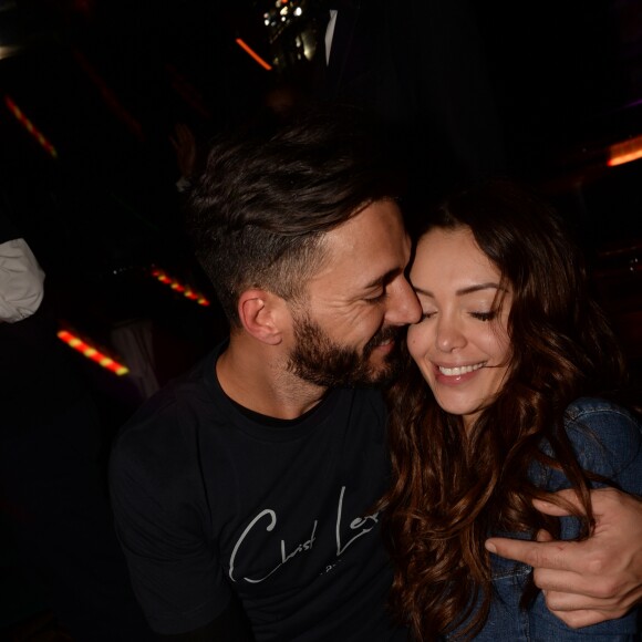 Exclusif - Nabilla Benattia et son compagnon Thomas Vergara au restaurant "la Gioia" puis à la soirée U Turn au VIP ROOM à Paris le 9 mars 2017. Ils ont rencontré Jean-Vincent Placé. © Rachid Bellak / Bestimage
