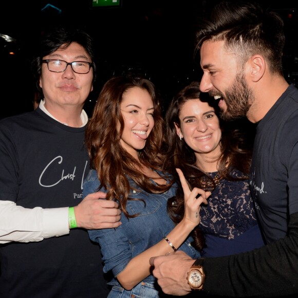 Exclusif - Nabilla Benattia et son compagnon Thomas Vergara au restaurant "la Gioia" puis à la soirée U Turn au VIP ROOM à Paris le 9 mars 2017. Ils ont rencontré Jean-Vincent Placé. © Rachid Bellak / Bestimage