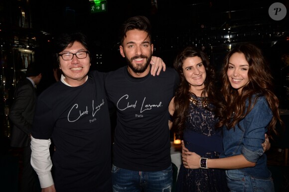 Exclusif - Nabilla Benattia et son compagnon Thomas Vergara au restaurant "la Gioia" puis à la soirée U Turn au VIP ROOM à Paris le 9 mars 2017. Ils ont rencontré Jean-Vincent Placé. © Rachid Bellak / Bestimage