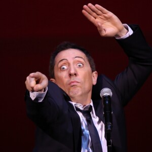 Exclusif - Gad Elmaleh se produit sur la mythique scène du "Carnegie Hall" à New York, avec son spectacle "Oh My Gad", entièrement joué en anglais. New York, le 11 février 2017. © Dominique Jacovides/Bestimage