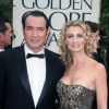 Jean Dujardin et Alexandra Lamy lors des Golden Globes 2012